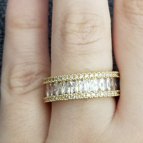 Gold plated ring  with 18K yellow finich - Picture 1 of 8